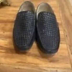 Donald Pliner Shoes Mens Blue Woven Slip On Driving Moccasins Loafers sz10.5
